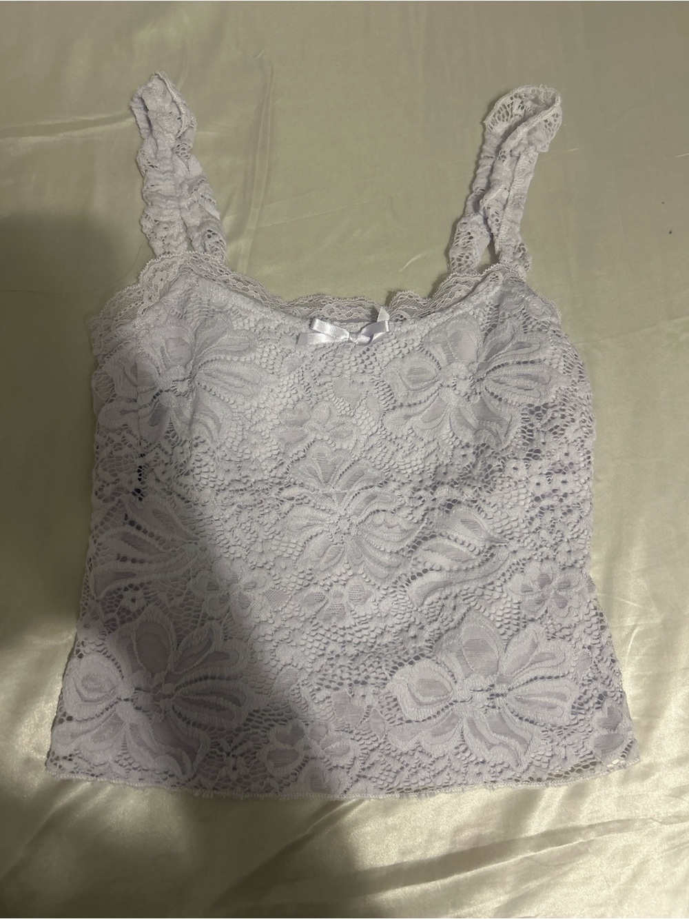 Lace Camisole Tank Top - Lilac